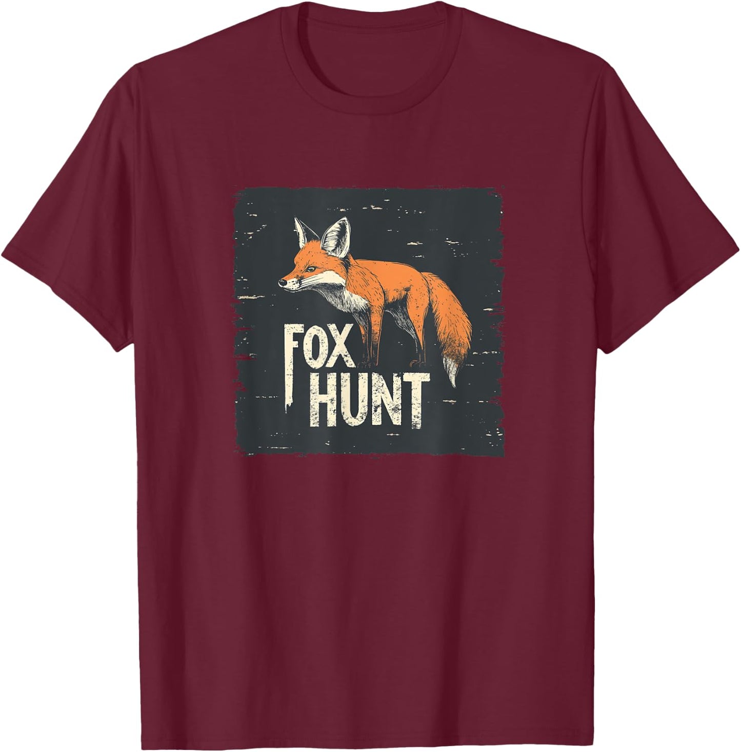 Great Fox Hunting Costume for Season Lovers and Hunting T-Shirt - T-Shirt | Maroon