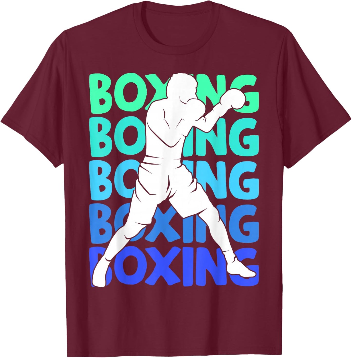 Boxing Boxer Boys Men Kids T-Shirt - T-Shirt | Maroon