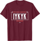 IYKYK Pete Crow Armstrong Chicago Baseball MLBPA T-Shirt - T-Shirt | Maroon