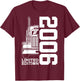 20 ANS Camion 2006 Conducteur 20e anniversaire T-Shirt - T-Shirt | Maroon