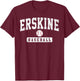 ERSKINE College Baseball Arch Vintage Design Women T-Shirt - T-Shirt | Maroon