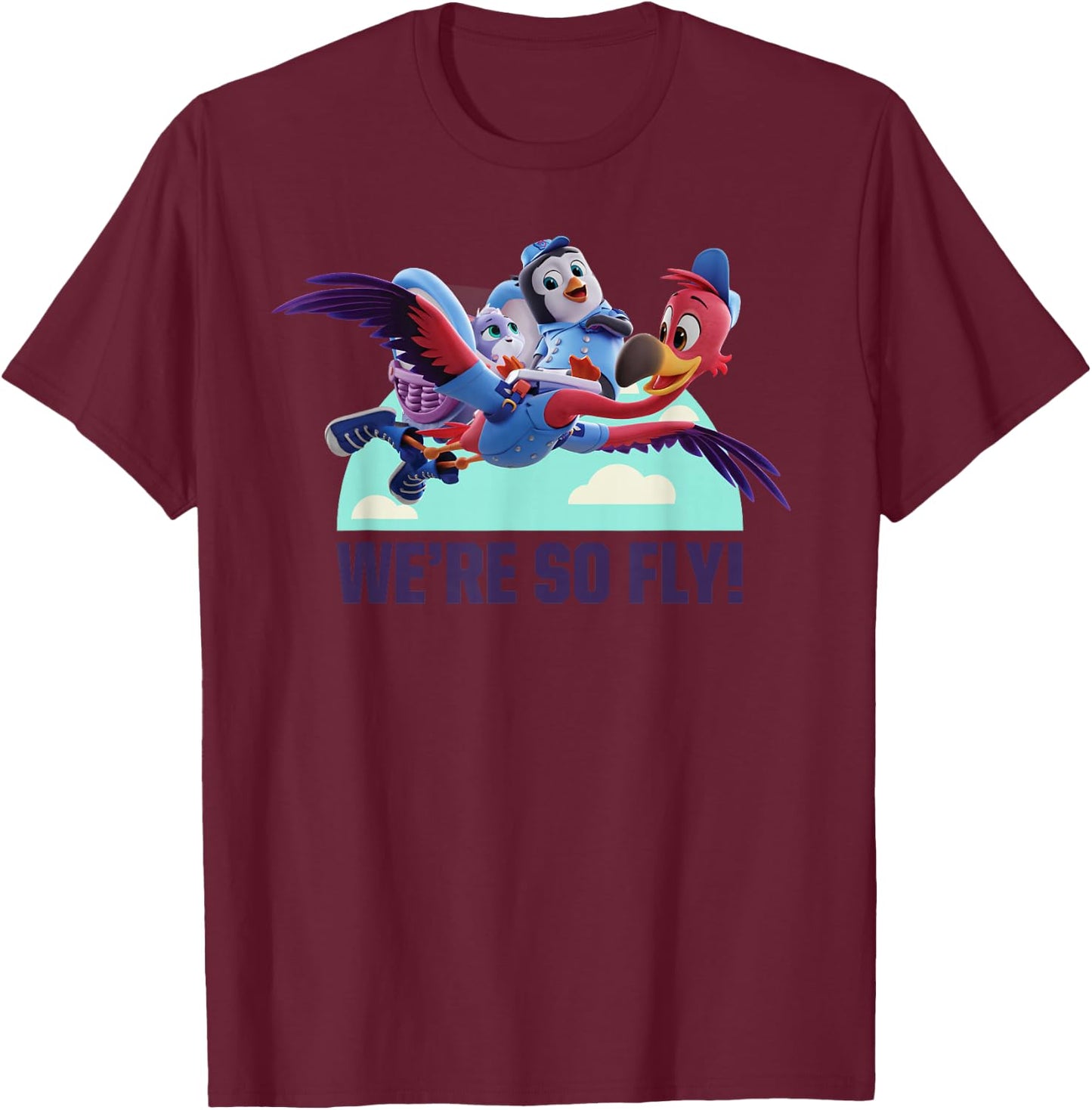 Disney Junior T.O.T.S. We're So Fly T-Shirt - T-Shirt | Maroon