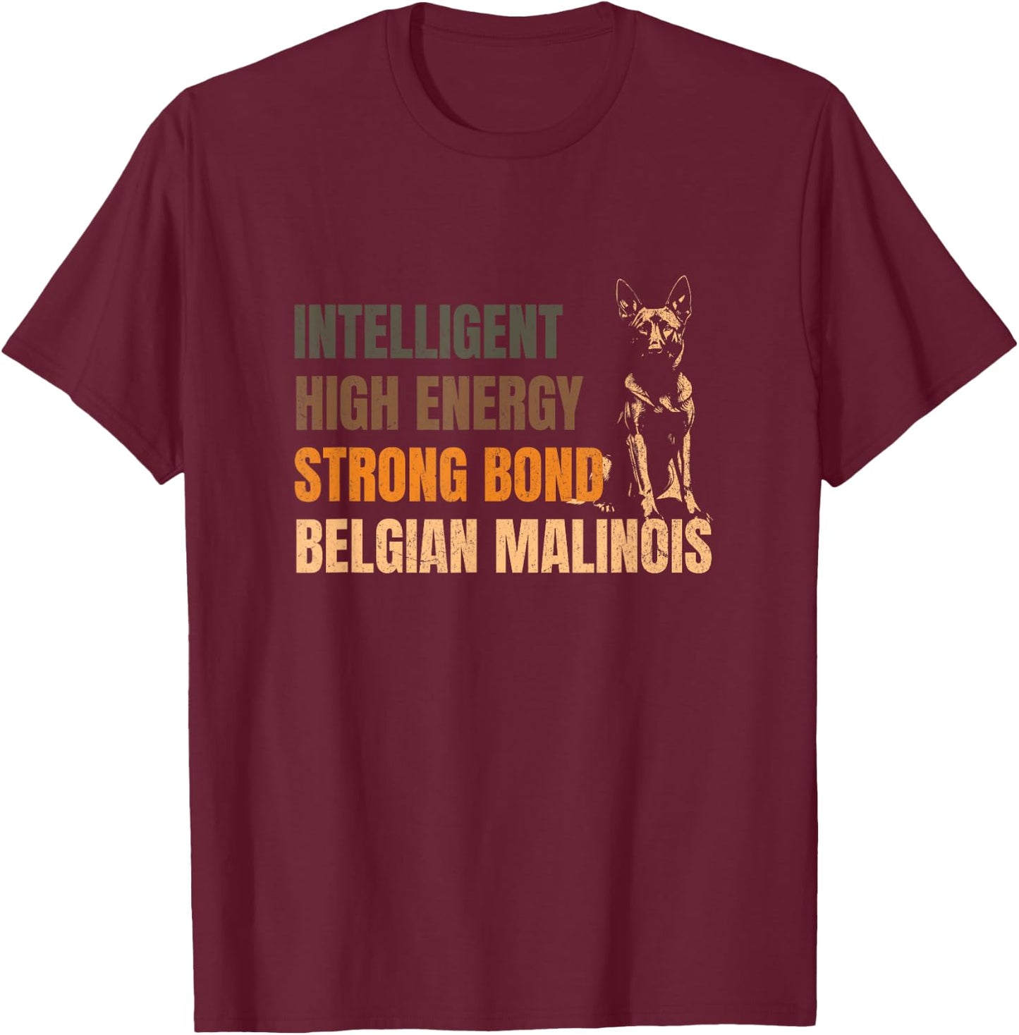 Belgian Malinois Dog Training - Malinois Lover Men Women T-Shirt - T-Shirt | Maroon