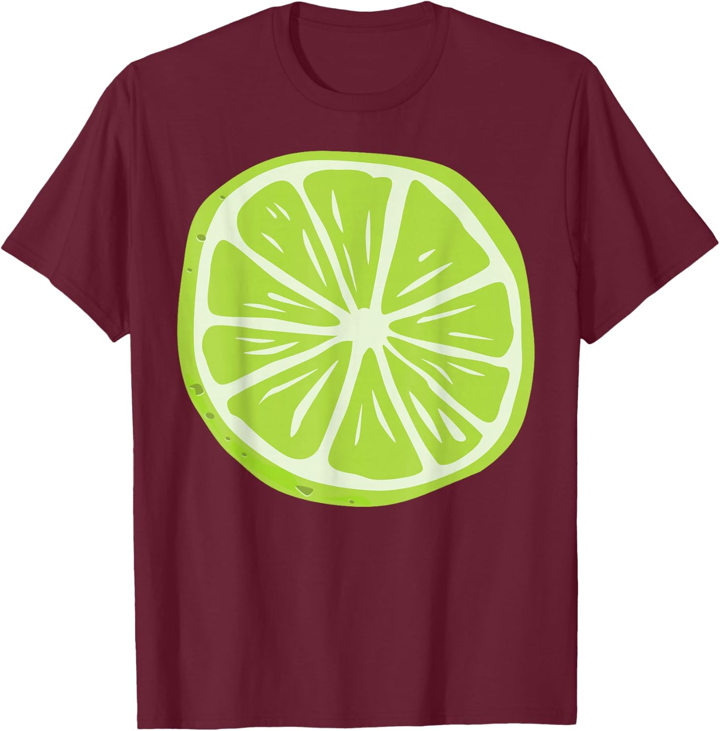 Lime Halloween Costume Fruit Salad Men Women Couples T-Shirt - T-Shirt | Maroon