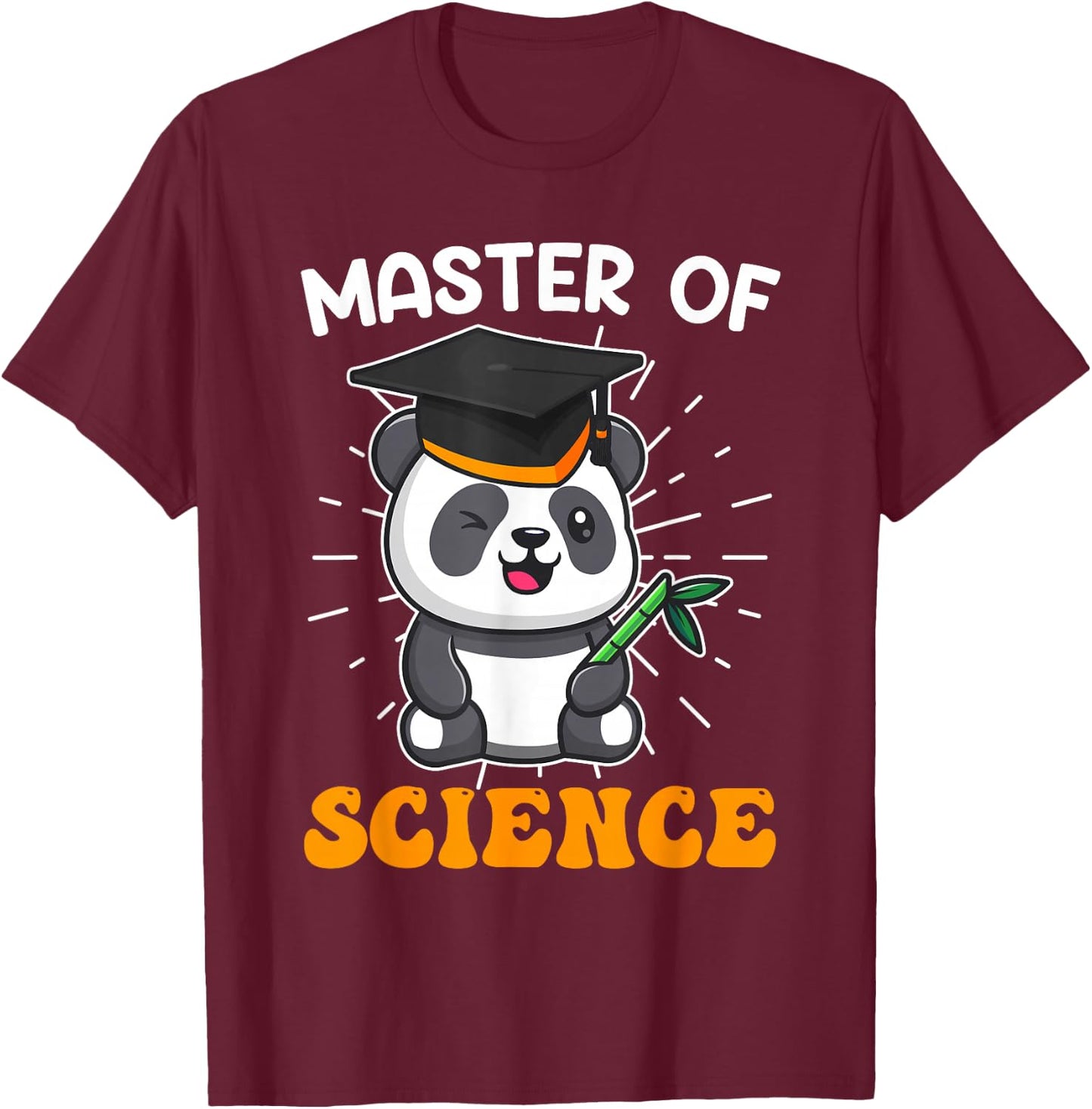 Master of Science 2023 , black T-Shirt - T-Shirt | Maroon