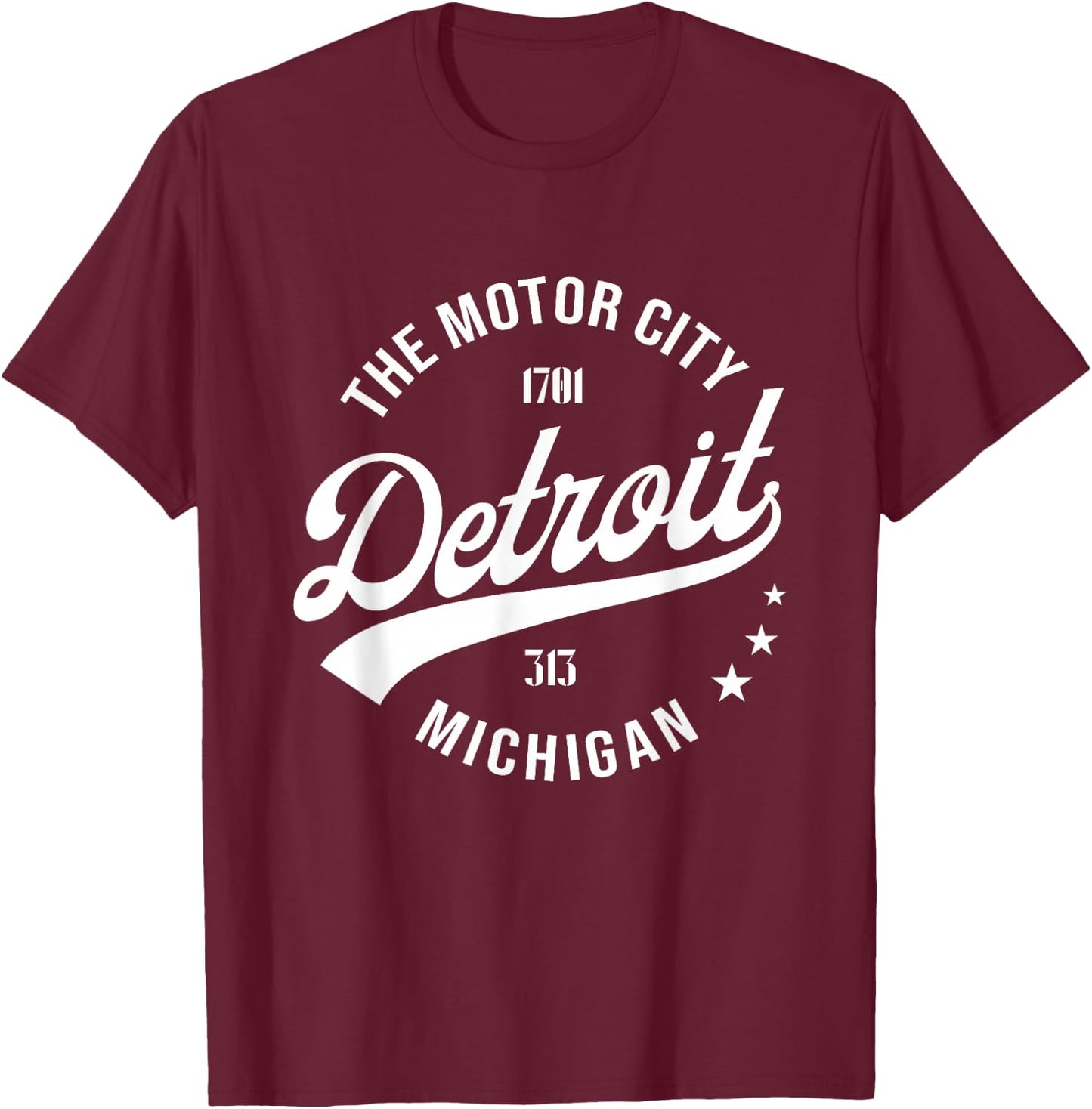 Detroit Classic T-Shirt - T-Shirt | Maroon