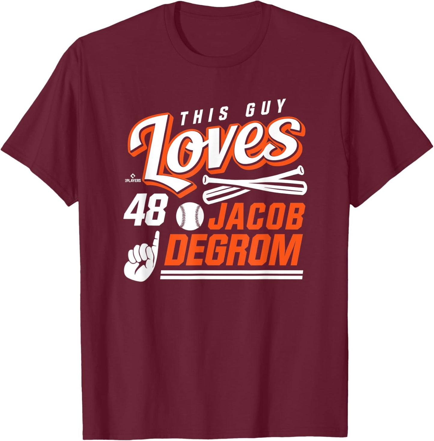 This Guy Loves Jacob deGrom T-Shirt - T-Shirt | Maroon