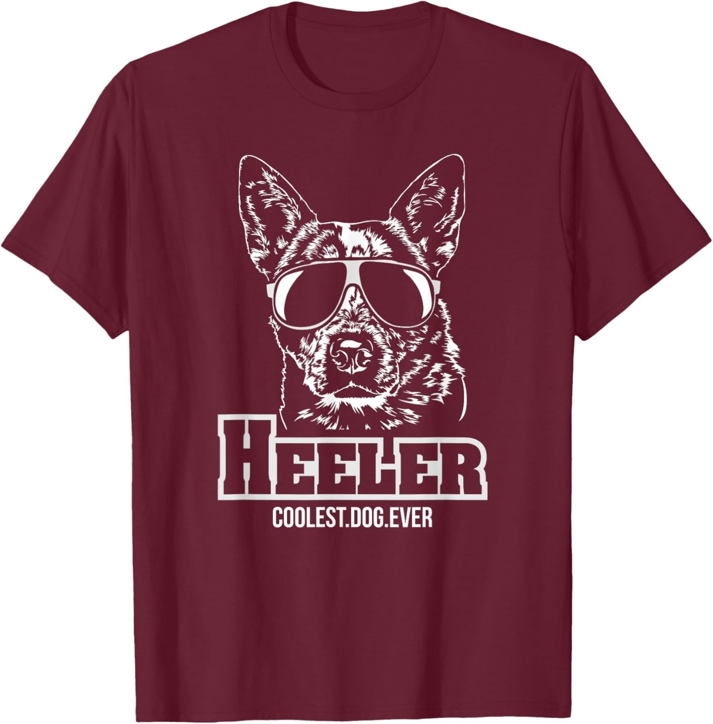 Blue Heeler cool hund gift Shirt funny dog T-Shirt - T-Shirt | Maroon