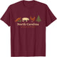 North Carolina Agriculture Farming Farmer Rural Farm Life T-Shirt - T-Shirt | Maroon
