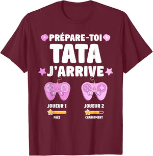 Tata Gamer Running Future Tata Geek 2025 Announces Auntie 2025 , Black, S T-Shirt - T-Shirt | Maroon