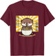 Otter Eating Ramen T-Shirt - T-Shirt | Maroon