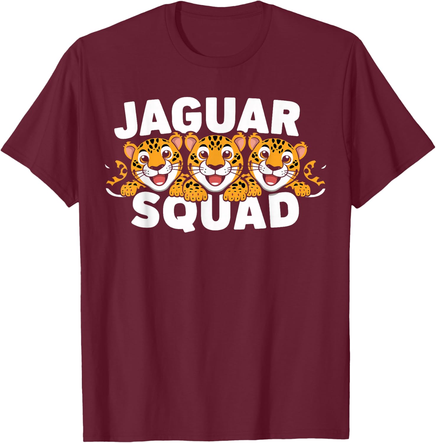 Jaguar Squad Design for Jaguar Lover Stuff | Cool Jaguar T-Shirt - T-Shirt | Maroon