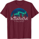 Rovaniemi Finland Northern Lights Arctic Aurora Borealis T-Shirt - T-Shirt | Maroon