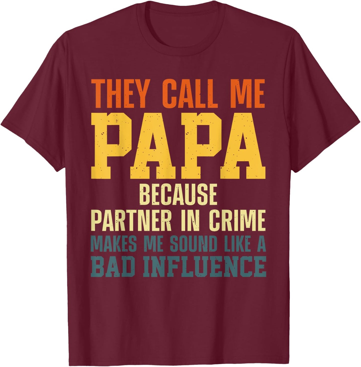Best Papa Art For Grandpa From Grandkids Father's Day Papa T-Shirt - T-Shirt | Maroon