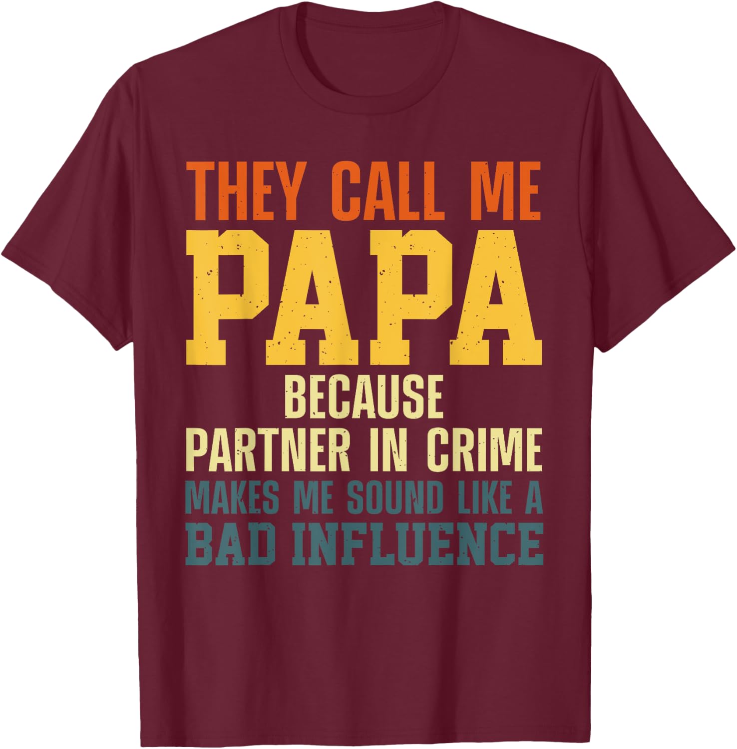 Best Papa Art For Grandpa From Grandkids Father's Day Papa T-Shirt - T-Shirt | Maroon