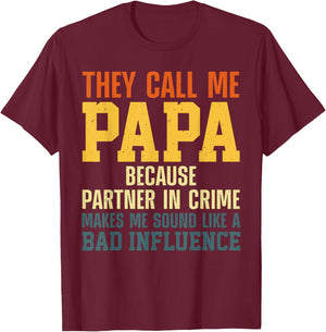 Best Papa Art For Grandpa From Grandkids Father's Day Papa T-Shirt - T-Shirt | Maroon