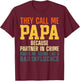 Best Papa Art For Grandpa From Grandkids Father's Day Papa T-Shirt - T-Shirt | Maroon