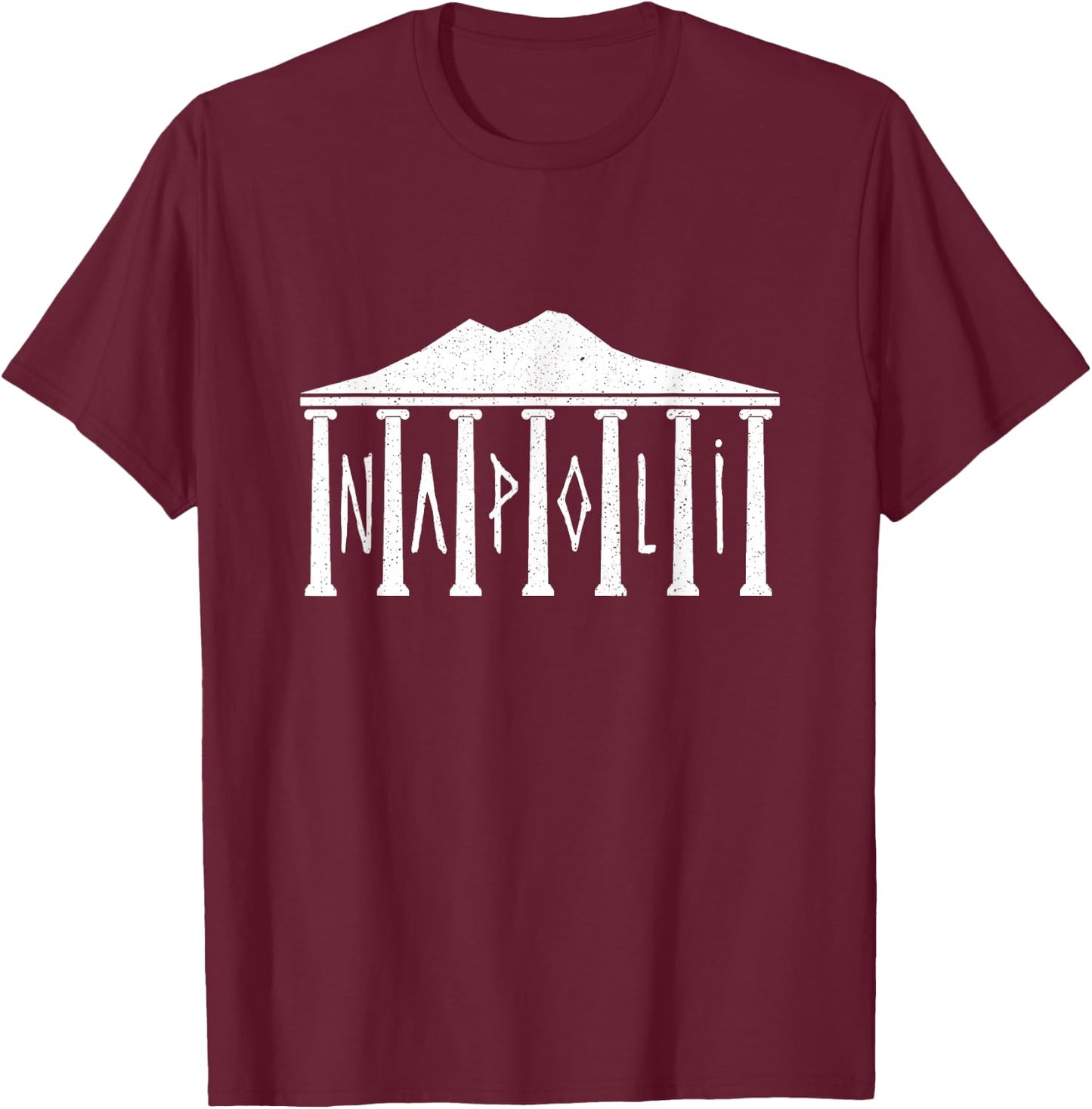 Ruins Of Pompeii Roman Architecture Napoli Italia Souvenir T-Shirt - T-Shirt | Maroon