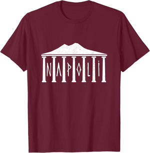 Ruins Of Pompeii Roman Architecture Napoli Italia Souvenir T-Shirt - T-Shirt | Maroon