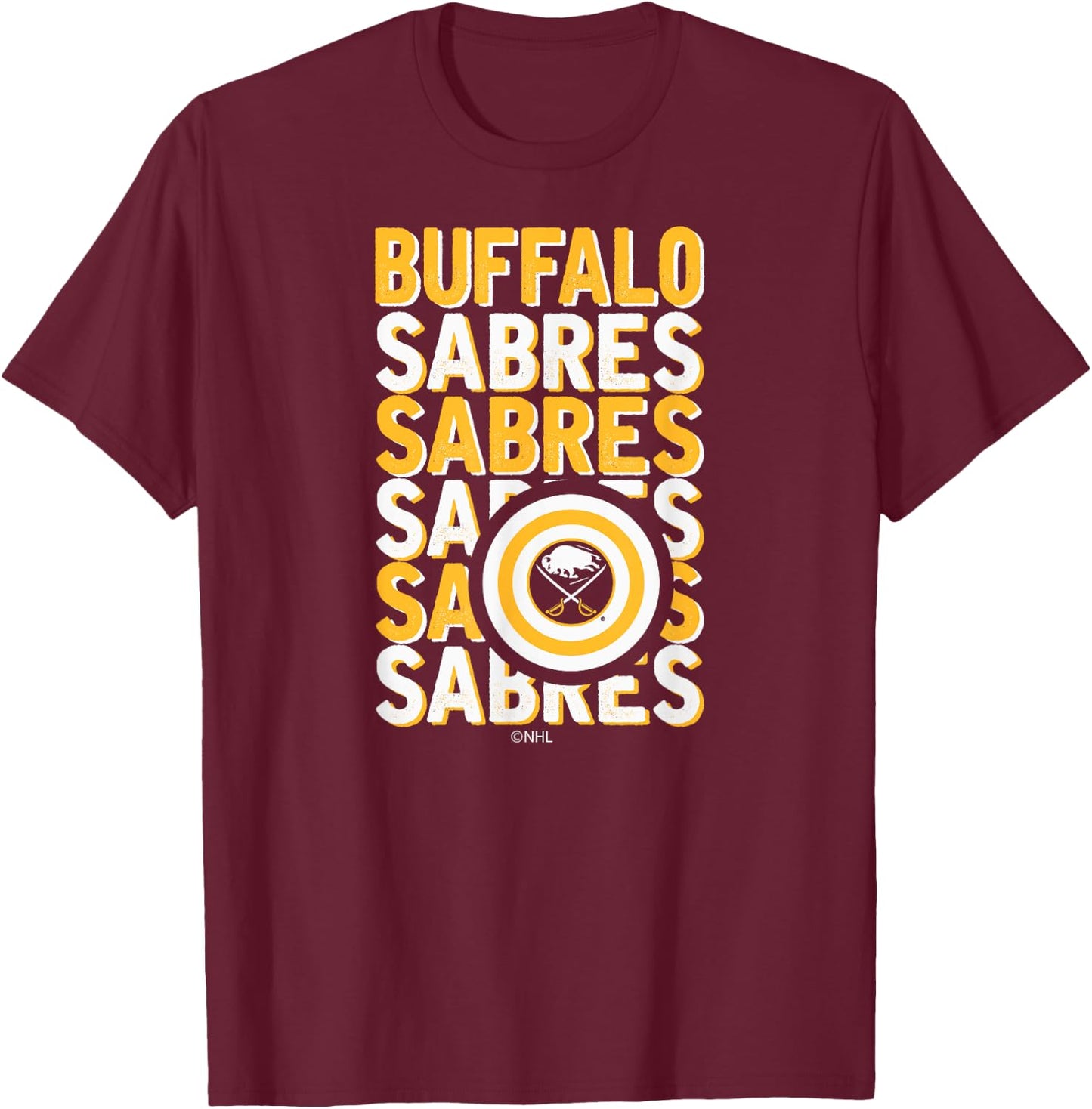 Buffalo Sabres Repeat Royal Officially Licensed T-Shirt - T-Shirt | Maroon
