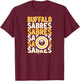 Buffalo Sabres Repeat Royal Officially Licensed T-Shirt - T-Shirt | Maroon