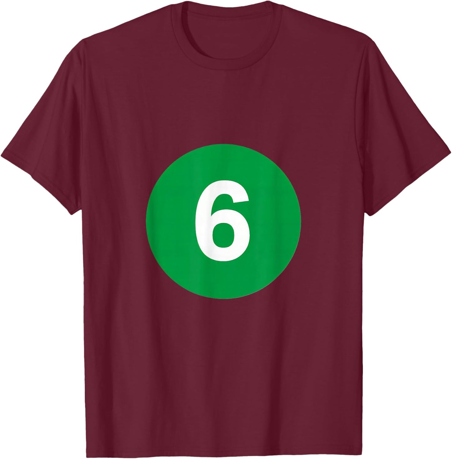 Six T-Shirt - T-Shirt | Maroon