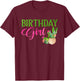 Birthday Girl Cactus Succulent Plant Garden Lover Gardener T-Shirt - T-Shirt | Maroon