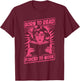 Born To Read Forced To Work Librarian Reading , Black, S T-Shirt - T-Shirt | Maroon