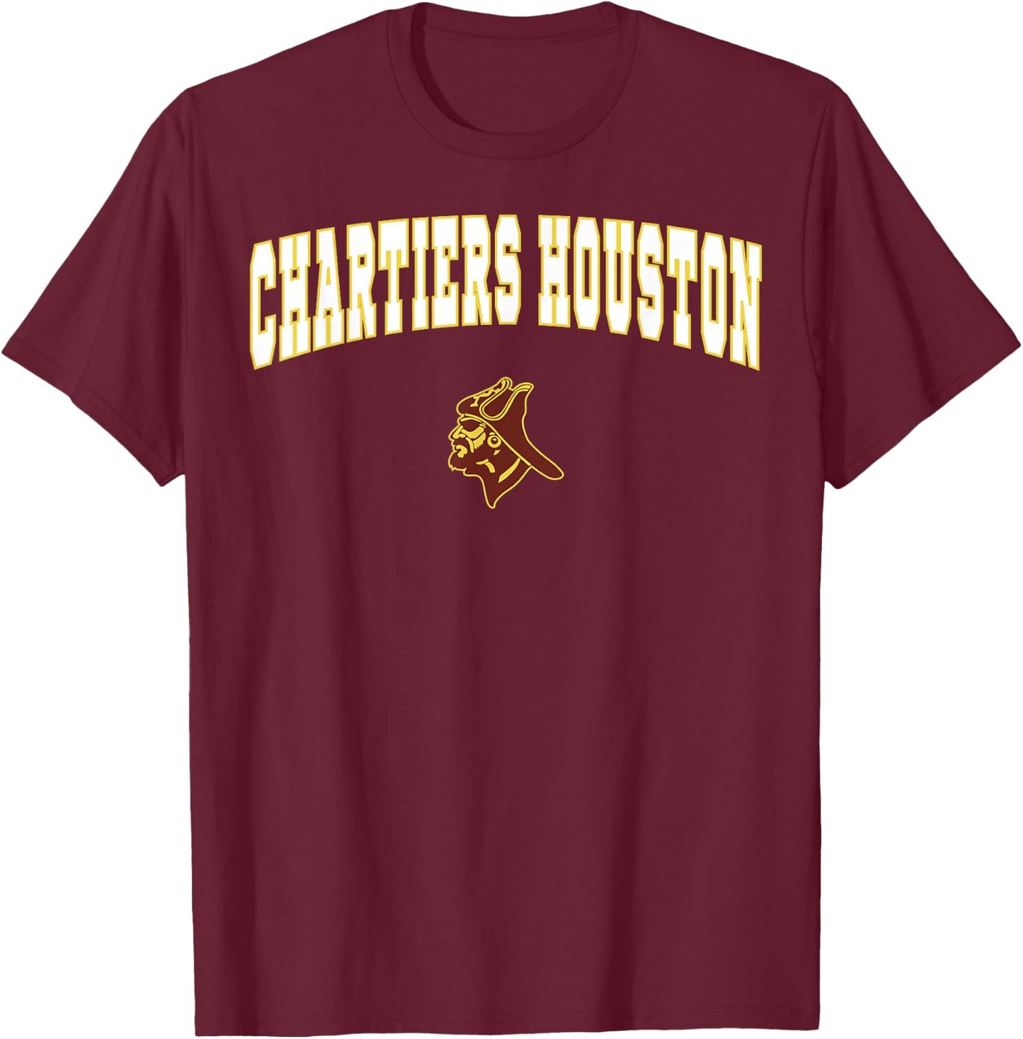Chartiers Houston High School Buccaneers T-Shirt - T-Shirt | Maroon