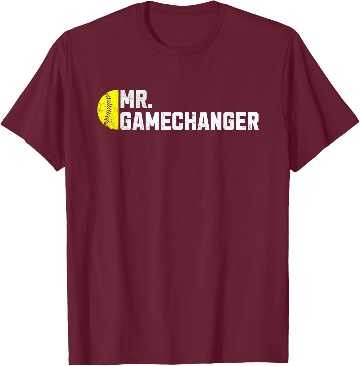 Mr. Gamechanger Softball Scorekeeper Love T-Shirt - T-Shirt | Maroon