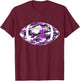 Purple Camouflage American Football T-Shirt - T-Shirt | Maroon