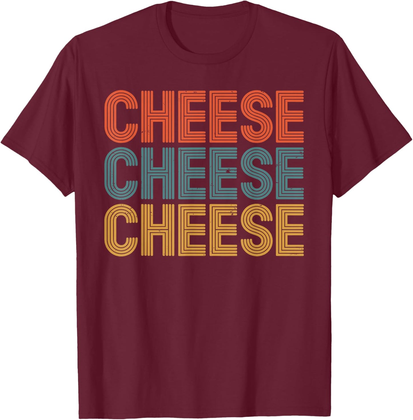 Funny Cheese Art Women Kids Cheese Lover Cheese T-Shirt - T-Shirt | Maroon