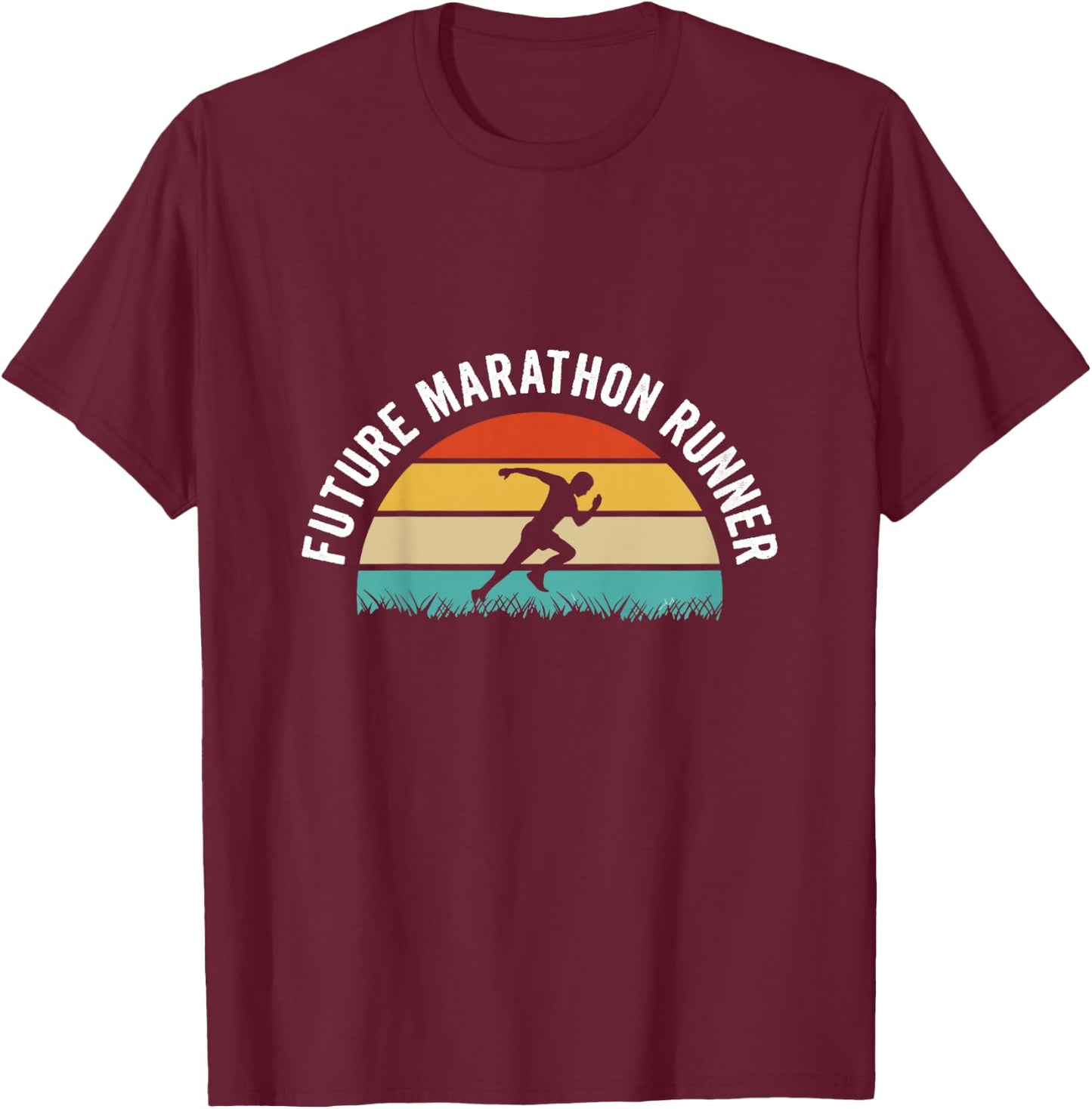 Kids Future marathon runner Design for your Future marathon child T-Shirt - T-Shirt | Maroon