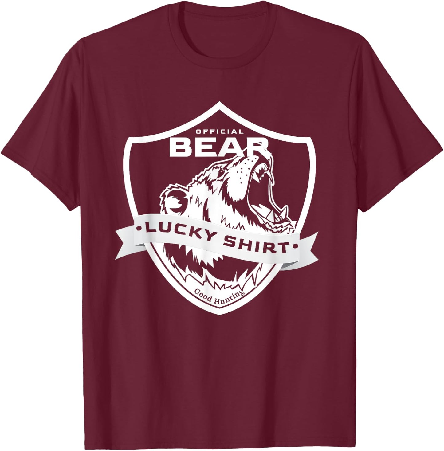 Bear Hunter Lucky Shirt for Bear Hunting T-Shirt - T-Shirt | Maroon