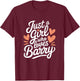 Just A Girl who loves BARRY Cute BARRY T-Shirt - T-Shirt | Maroon