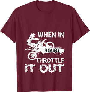Dirt Bike MotoCross Biker Riding Motorcycle Gift T-Shirt - T-Shirt | Maroon