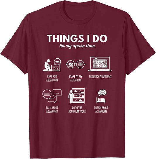 The Addiction Fish Tank Lovers Funny Aquarium Fishkeeping T-Shirt - T-Shirt | Maroon