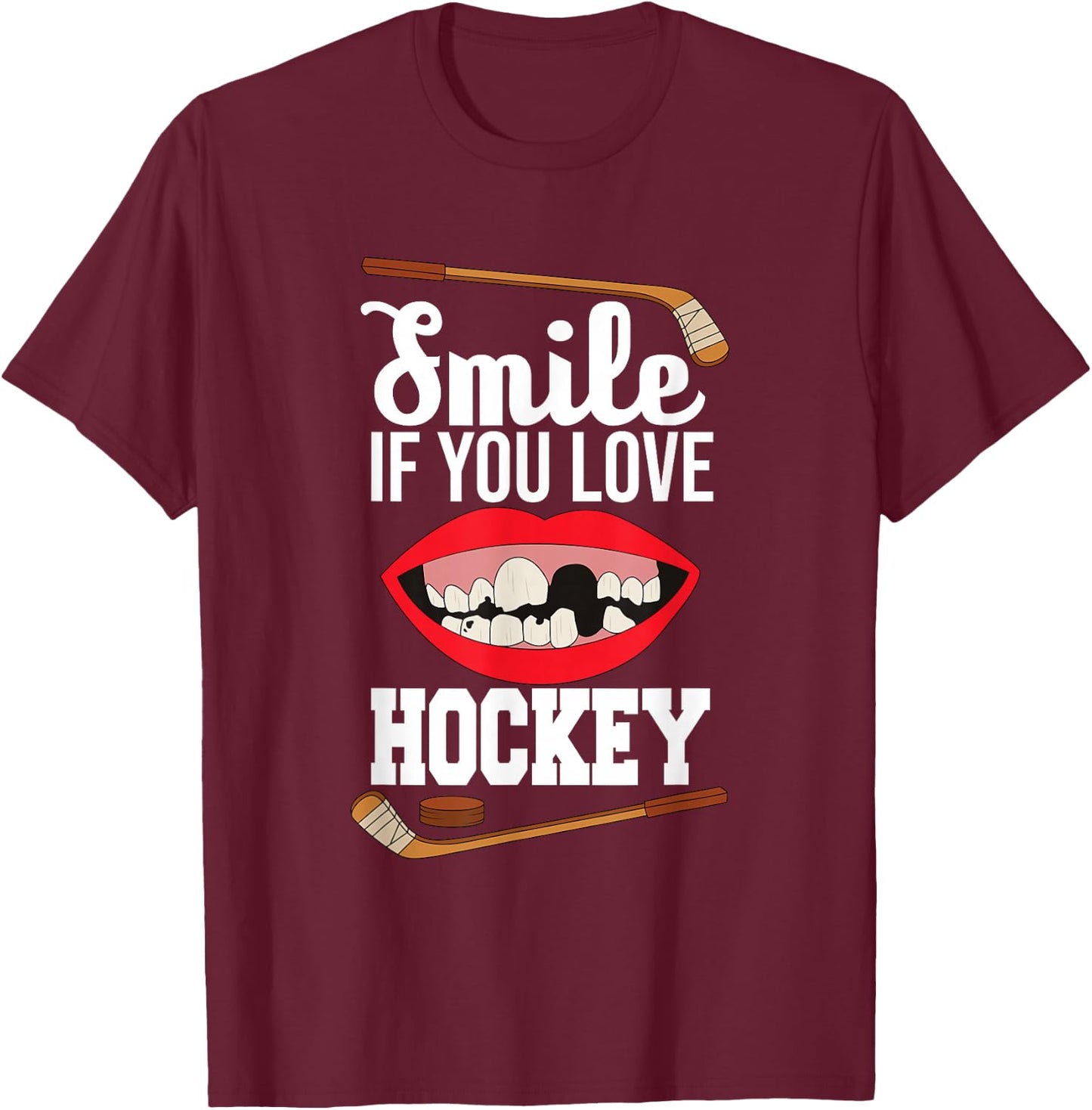 lustig - Eishockey - Eishockey - Sport - Profisport T-Shirt - T-Shirt | Maroon