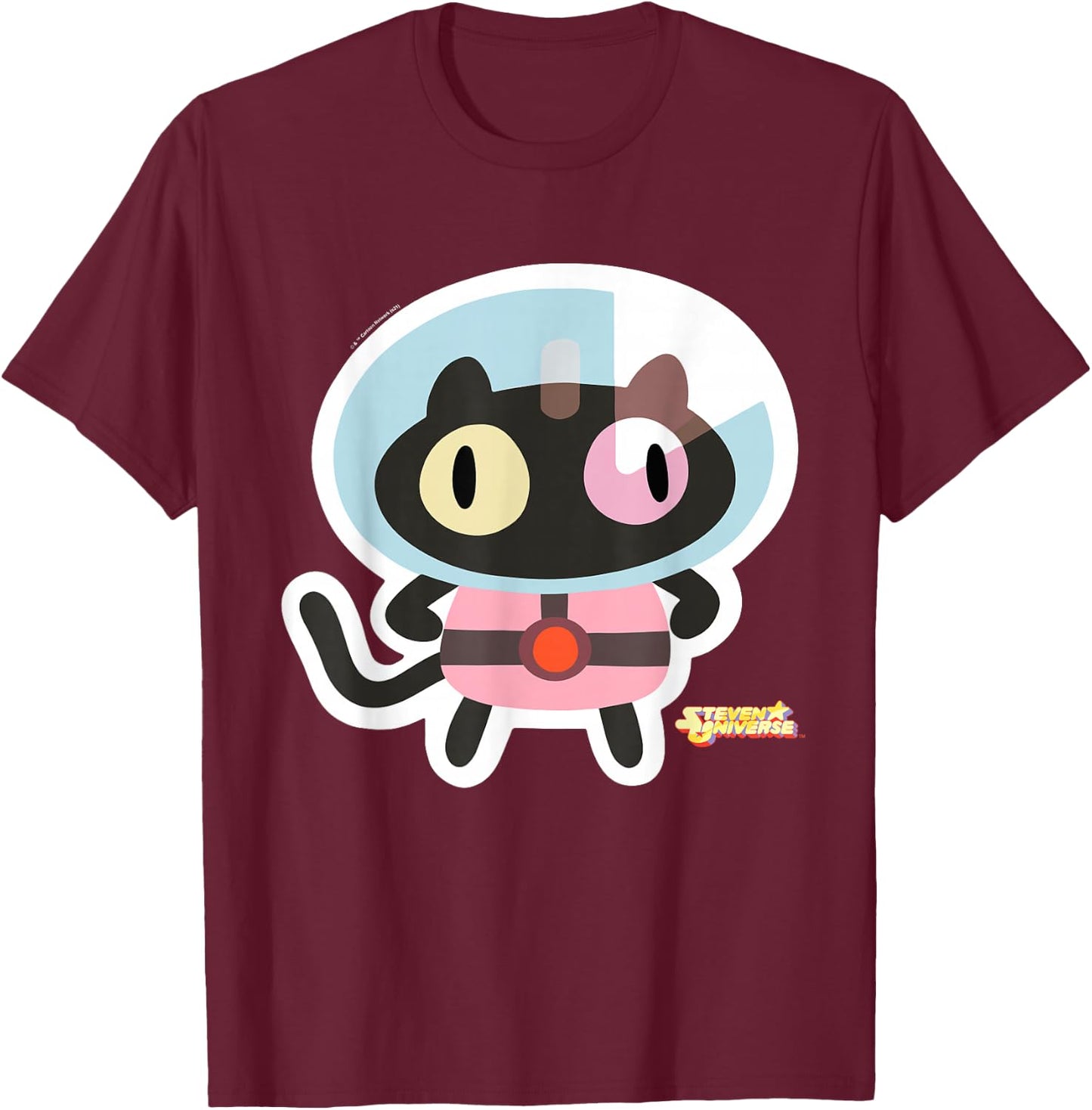 Steven Universe Cookie Cat T-Shirt - T-Shirt | Maroon