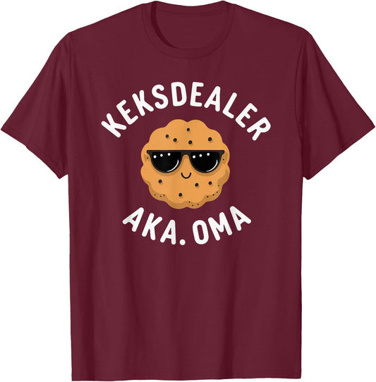 Keksdealer Oma Muttertag Geburtstag Beste Grossmutter Lustig T-Shirt - T-Shirt | Maroon