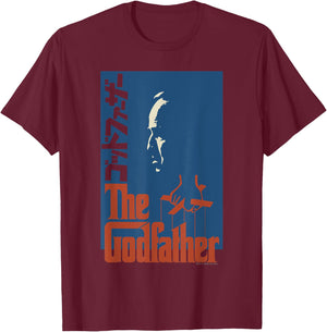 Official The Godfather - The Don's Shadow T-Shirt - T-Shirt | Maroon