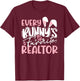 Realtor Easter Real Estate Agent T-Shirt - T-Shirt | Maroon