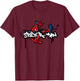 Marvel Super Heroes Amazing Spider-Man Graffiti Tag Style T-Shirt - T-Shirt | Maroon
