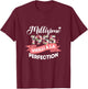 Vintage 1955 Gift 69 Years Woman Birthday Humour , Black T-Shirt - T-Shirt | Maroon