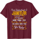 Funny Janitor Shirt - Never Underestimate A Janitor T-Shirt - T-Shirt | Maroon