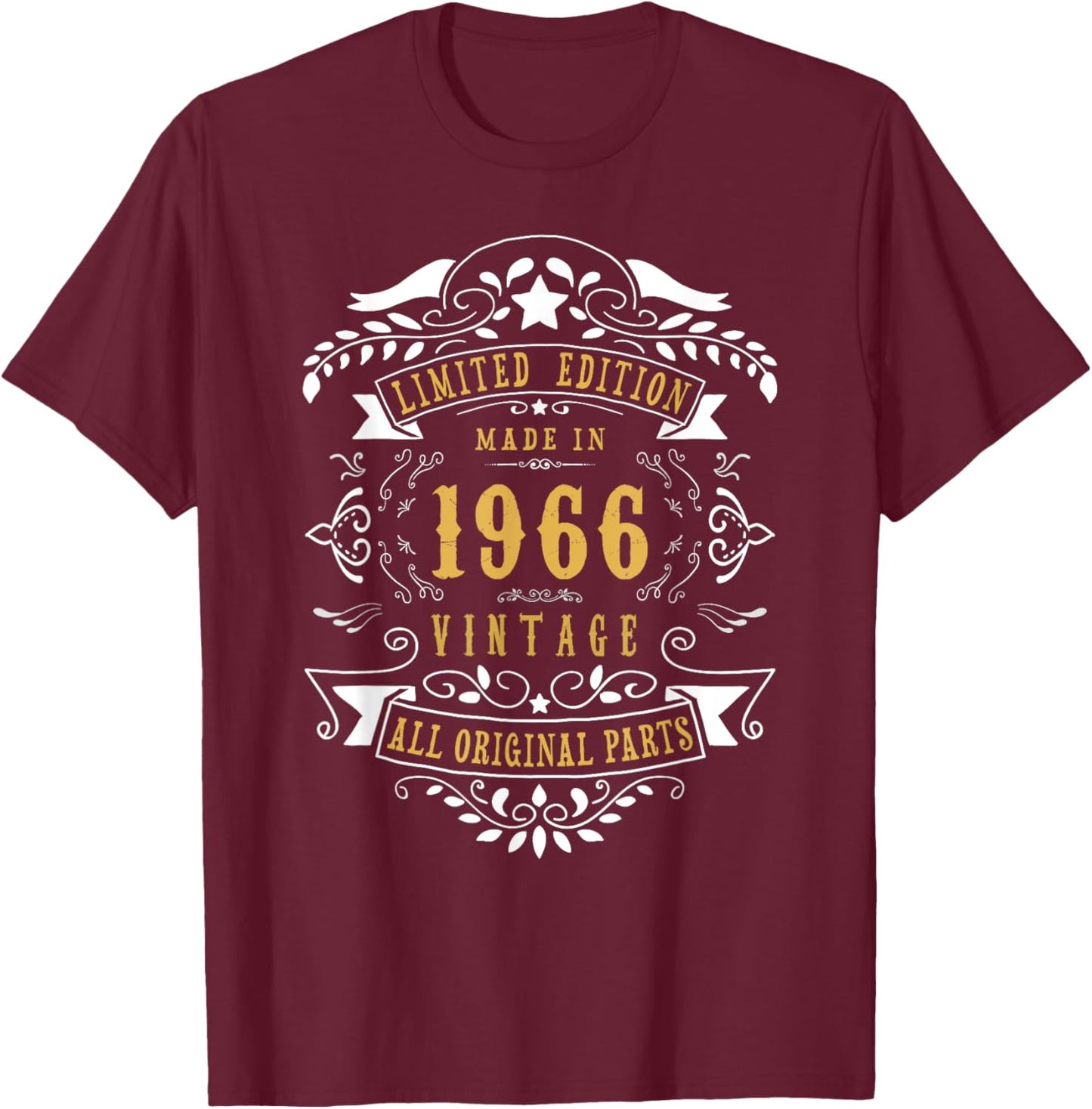 59th Birthday Women 59 Years old Men Born 1966 59 Birthday T-Shirt - T-Shirt | Maroon