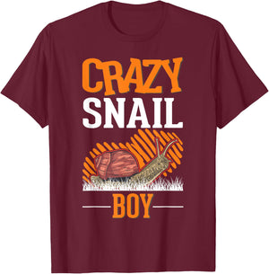 Crazy Snail Boy T-Shirt - T-Shirt | Maroon
