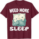 Cute Samoyed Need more Sleep Pajamas Nightgown T-Shirt - T-Shirt | Maroon