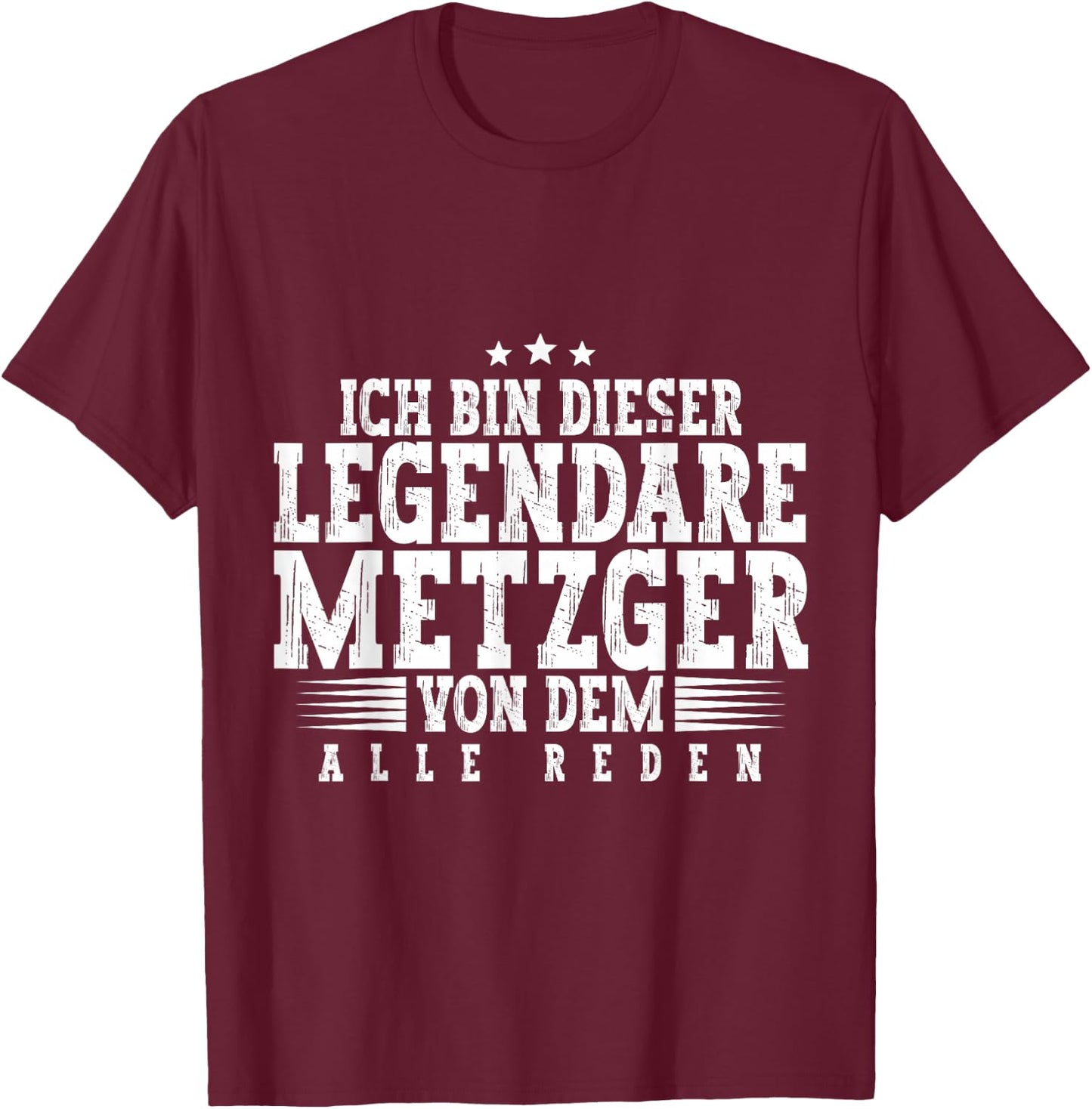 Fleischer Metzger T-Shirt - T-Shirt | Maroon