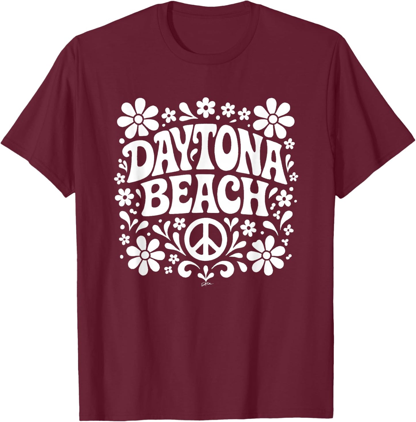 Daytona Beach, Florida T-Shirt - T-Shirt | Maroon
